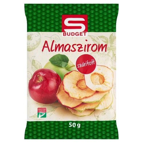 S-BUDGET SZÁRÍTOTT ALMASZIROM 50 G