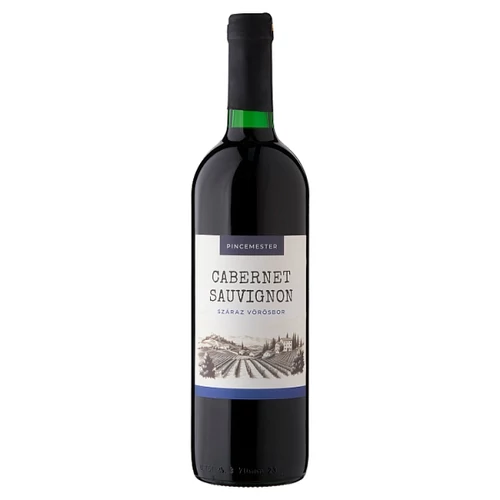 PINCEMESTER FELSŐ-MAGYARORSZÁGI CABERNET SAUVIGNON SZÁRAZ VÖRÖSBOR 11,5% 750 ML