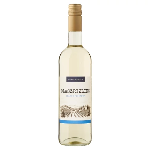 PINCEMESTER DUNÁNTÚLI OLASZRIZLING SZÁRAZ FEHÉRBOR 12,5% 750 ML