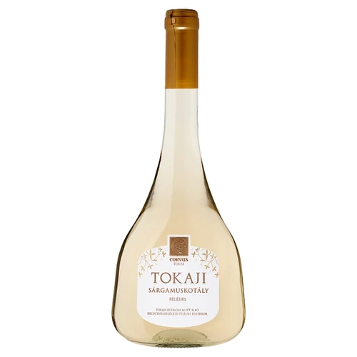 CORVUS TOKAJ TOKAJI SÁRGAMUSKOTÁLY FÉLÉDES FEHÉRBOR 11% 750 ML