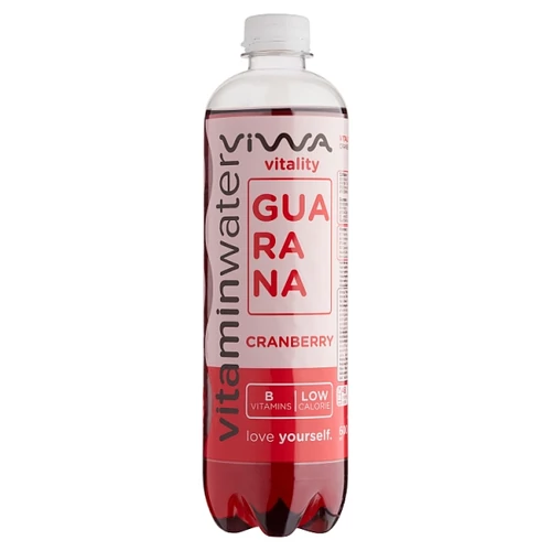 Viwa Vitaminwater vörös áfonya ízű, csökkentett energiatartalmú szénsavmentes üdítőital 600 ml