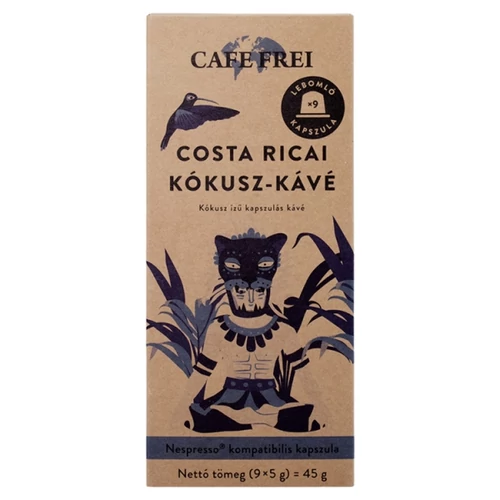 CAFE FREI COSTA RICA-I KÓKUSZ-KÁVÉ KÓKUSZ ÍZŰ KAPSZULÁS KÁVÉ 9 X 5 G (45 G)