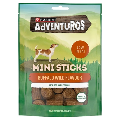 PURINA ADVENTUROS STICKS BÖLÉNY, VAD ÍZŰ JUTALOMFALAT KISTESTŰ KUTYÁK RÉSZÉRE 90 G