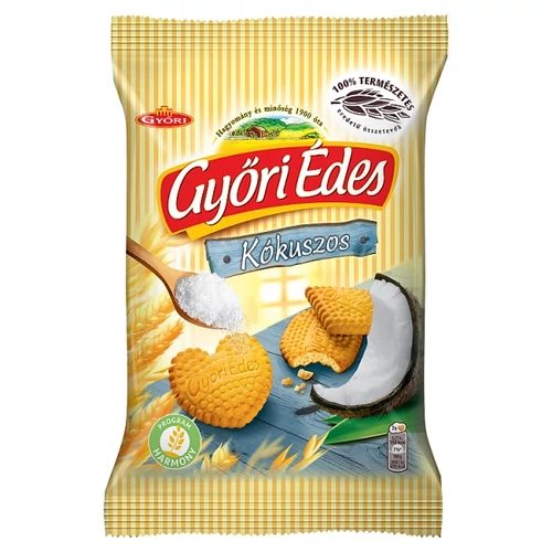 GYŐRI ÉDES KÓKUSZOS, MÉZES, OMLÓS KEKSZ 150 G