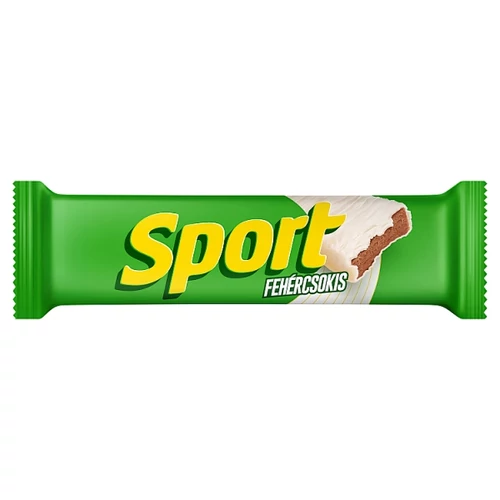 SPORT FEHÉR CSOKOLÁDÉVAL MÁRTOTT RUMOS ÍZŰ KAKAÓS SZELET 31 G