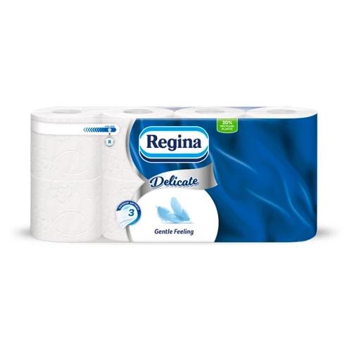 REGINA DELICATE GENTLE FEELING TOALETTPAPÍR 3 RÉTEGŰ 8 TEKERCS