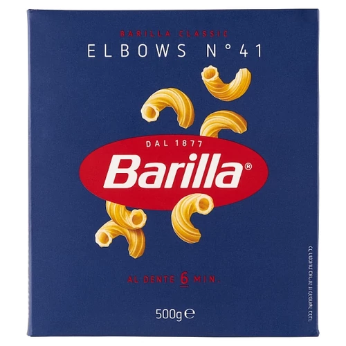 BARILLA ELBOWS APRÓ SZÁRAZTÉSZTA DURUM BÚZADARÁBÓL 500 G 