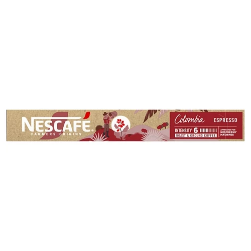 NESCAFÉ FARMERS ORIGINS COLOMBIA ESPRESSO ŐRÖLT PÖRKÖLT KÁVÉ KAPSZULA 10 DB 44 G 