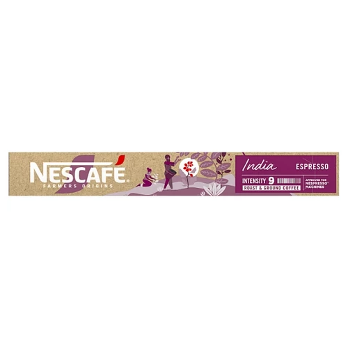 NESCAFÉ FARMERS ORIGINS INDIA ESPRESSO ŐRÖLT PÖRKÖLT KÁVÉ KAPSZULA 10 DB 44 G