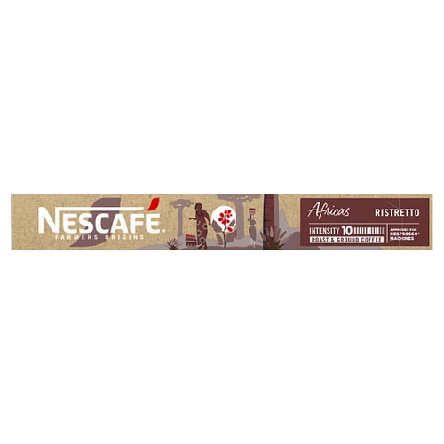 NESCAFÉ FARMERS ORIGINS AFRICAS RISTRETTO ŐRÖLT PÖRKÖLT KÁVÉ KAPSZULA 10 DB 44 G 