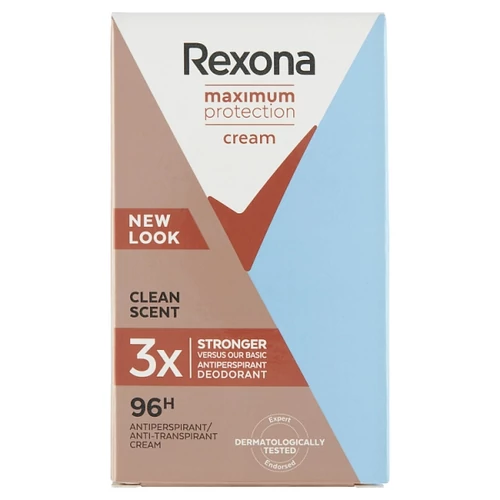 REXONA MAXIMUM PROTECTION CLEAN SCENT NŐI IZZADÁSGÁTLÓ KRÉM 45 ML