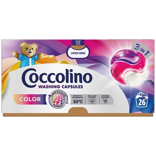 COCCOLINO COLOR 3IN1 MOSÓKAPSZULA 26 MOSÁS 449,8 G 