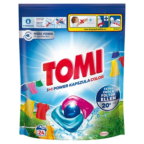 TOMI 3+1 POWER COLOR MOSÓKAPSZULA 24 MOSÁS 288 G