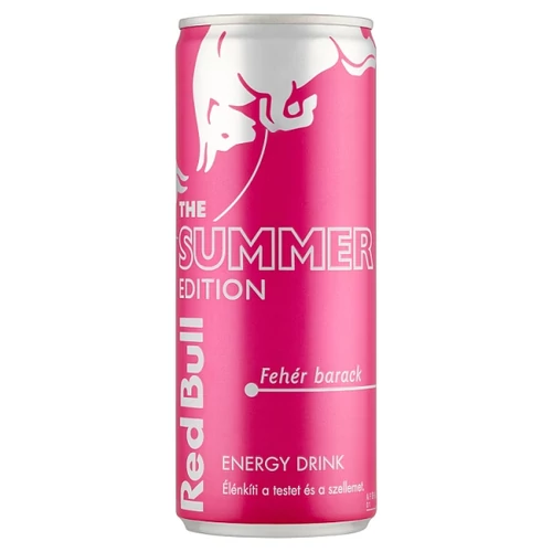 RED BULL THE SUMMER EDITON ENERGIAITAL FEHÉR BARACK ÍZESÍTÉSSEL 250 ML