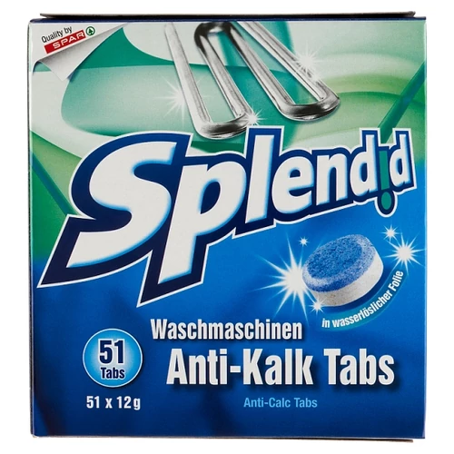 SPLENDID VÍZLÁGYÍTÓ TABLETTA 51 X 12 G (612 G)