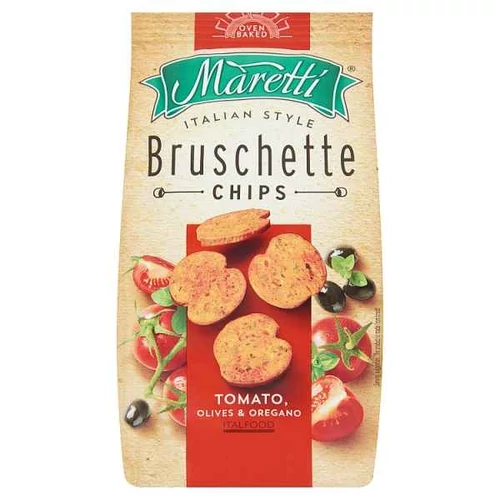 MARETTI BRUSCHETTE PARADICSOM-OLIVABOGYÓ-OREGÁNÓ ÍZŰ PIRÍTOTT KENYÉRKARIKÁK 70G