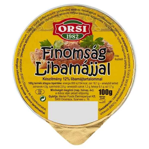 ORSI FINOMSÁG LIBAMÁJJAL 100G