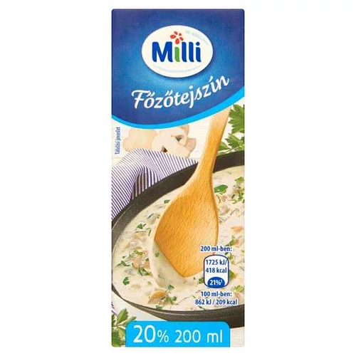 MILLI UHT FŐZŐTEJSZÍN 20% 200ML