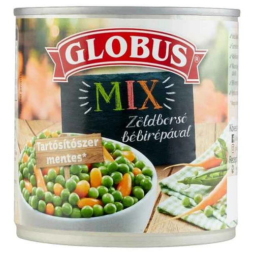 GLOBUS ZÖLDBORSÓ-BÉBIRÉPA ZÖLDSÉGKEVERÉK 265G