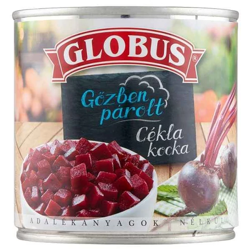 GLOBUS GŐZBEN PÁROLT CÉKLA KOCKA 300 G