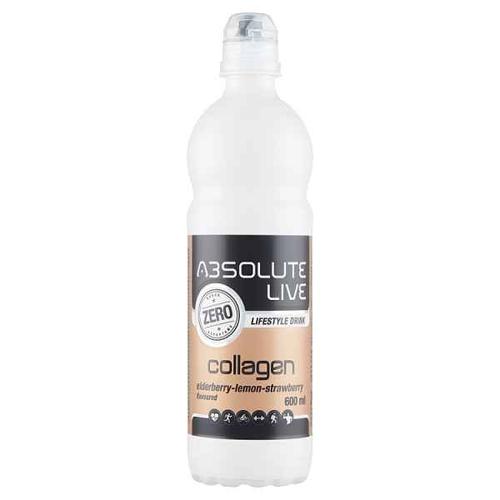 ABSOLUT LIVE BODZA-CITROM-EPER ÍZŰ SZÉNSAVMENTES ÜDÍTŐITAL KOLLAGÉNNEL 600ML