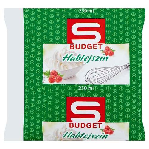 S-BUDGET HABTEJSZÍN FÉLTARTÓS 30% 250ML