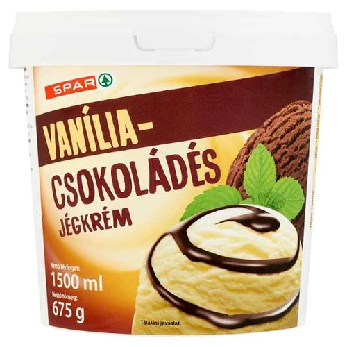 SPAR VANÍLIA-CSOKI JÉGKRÉM 1,5L