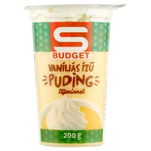 S-BUDGET VANÍLIÁS ÍZŰ PUDING TEJSZÍNNEL 200 G