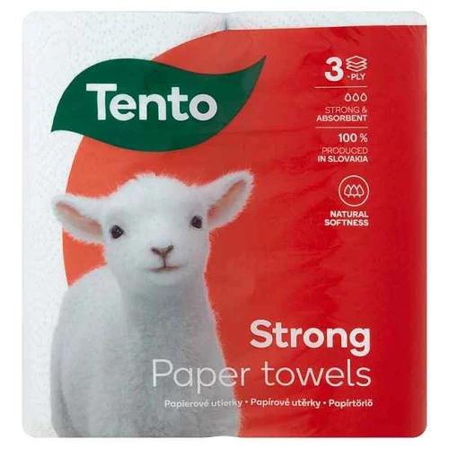 TENTO SZUPER ERŐS PAPÍRTÖRLŐ 3 RÉTEGŰ 2 TEKERCS