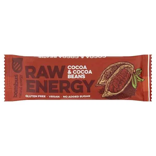 BOMBUS RAW ENERGY COCOA & COCOA BEANS GYÜMÖLCS SZELET 50 G