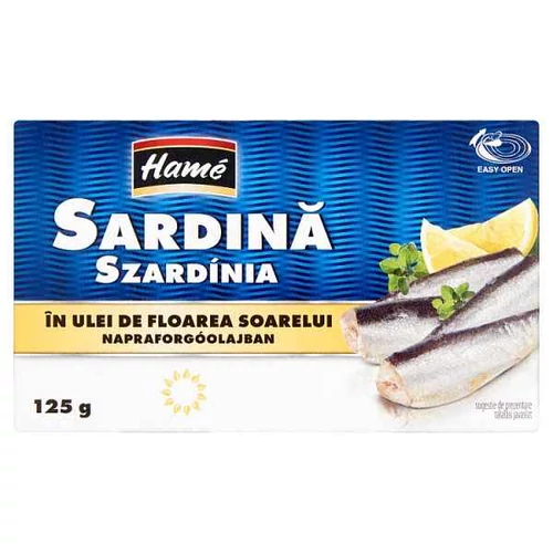 HAME SZARDÍNIA NÖVÉNYI OLAJBAN 90G