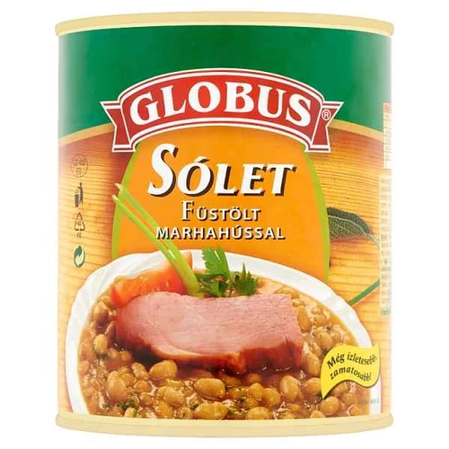 GLOBUS SÓLET FÜSTÖLT MARHAHÚSSAL 860G