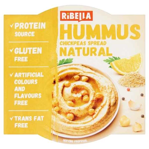 RIBELLA HUMMUS NATÚR CSICSERIBORSÓ KRÉM 80 G