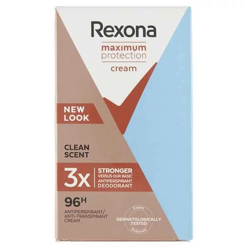 REXONA MAXIMUM PROTECTION CLEAN SCENT NŐI IZZADÁSGÁTLÓ KRÉM 45 ML