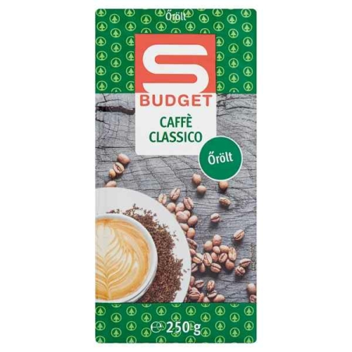 S-BUDGET CAFFÉ CLASSICO ŐRÖLT PÖRKÖLT KÁVÉ 250 G